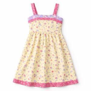 Hanna Andersson Floral Sundress Girls 14 Womens XS Petite Cottage Prairie *READ